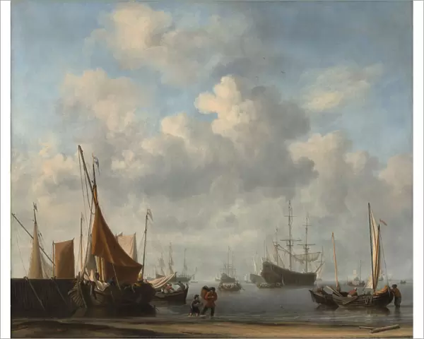 Entrance to a Dutch Port, ca. 1665. Creator: Willem van de Velde the Younger