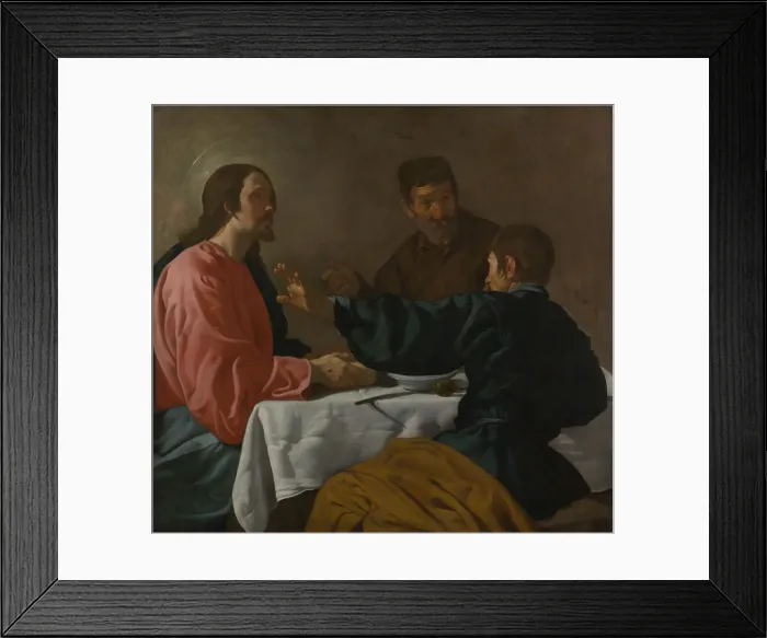 Framed Print : The Supper at Emmaus, 1622-23. Creator: Diego Velasquez Framed Print : The Supper at Emmaus, 1622-23. Creator: Diego Velasquez