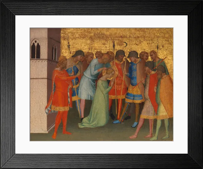 Framed Print : Saint Reparata Being Prepared for Execution. Creator: Bernardo Daddi