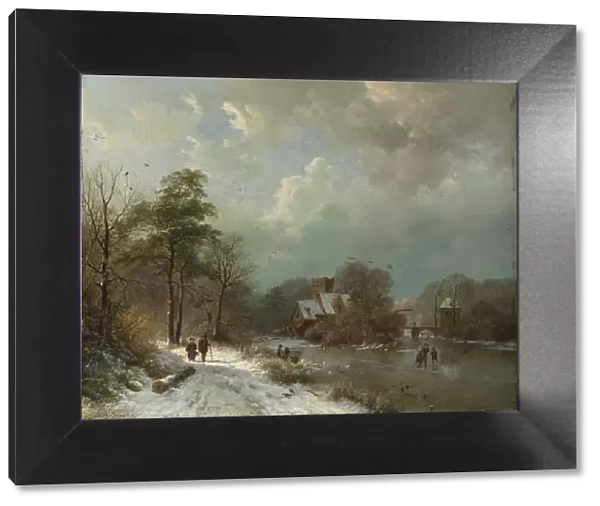 Winter Landscape, Holland, 1833. Creator: Barend Cornelis Koekkoek