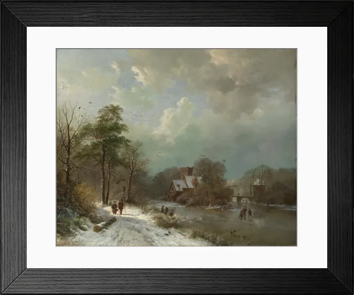 Framed Print : Winter Landscape, Holland, 1833. Creator: Barend Cornelis Koekkoek Framed Print : Winter Landscape, Holland, 1833. Creator: Barend Cornelis Koekkoek