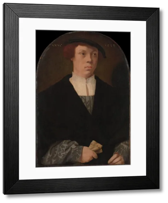 Framed Print : Portrait of a Man, 1533. Creator: Bartholomaeus Bruyn the Elder Framed Print : Portrait of a Man, 1533. Creator: Bartholomaeus Bruyn the Elder