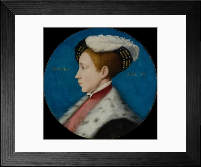 Framed Print : Edward VI (1537-1553), When Duke of Cornwall, ca. 1545; reworked 1547 or later. Creator Framed Print : Edward VI (1537-1553), When Duke of Cornwall, ca. 1545; reworked 1547 or later. Creator