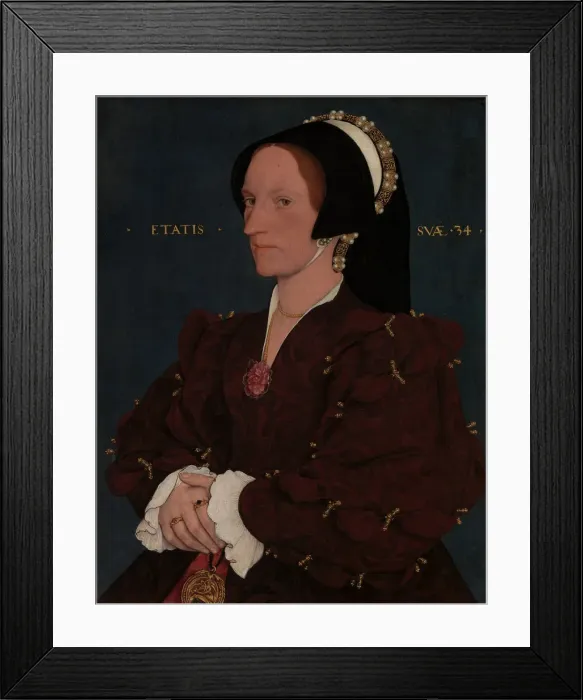 Framed Print : Lady Lee (Margaret Wyatt, born about 1509), early 1540s Framed Print : Lady Lee (Margaret Wyatt, born about 1509), early 1540s