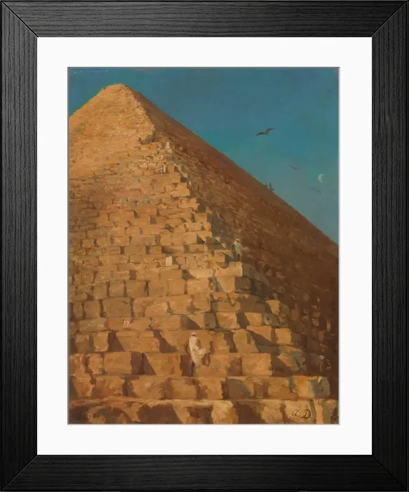 Framed Print : The Great Pyramid, Giza, 1830 or later Framed Print : The Great Pyramid, Giza, 1830 or later