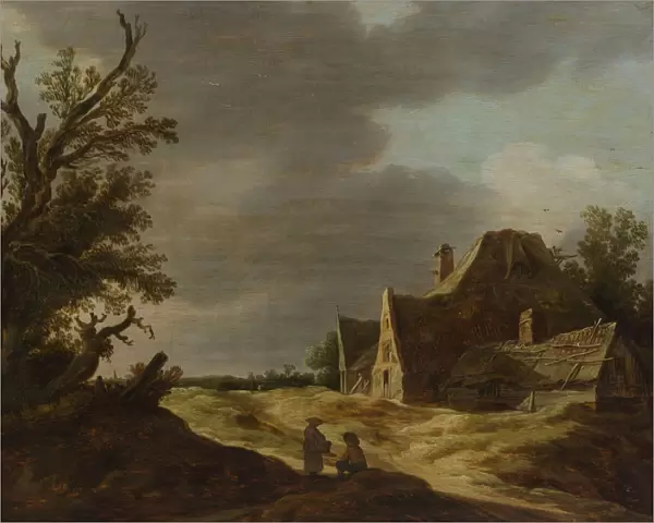 Sandy Road with a Farmhouse, 1627. Creator: Jan van Goyen