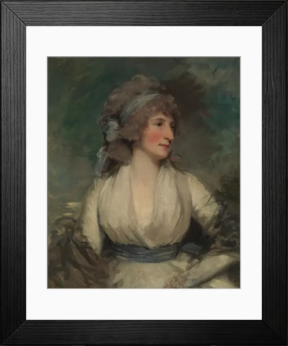 Framed Print : Portrait of a Woman; (reverse, now covered by relining canvas) Study of a Childs Head, 1790s Framed Print : Portrait of a Woman; (reverse, now covered by relining canvas) Study of a Childs Head, 1790s