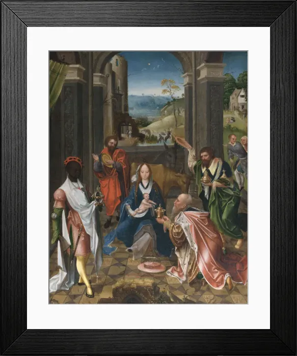 Framed Print : The Adoration of the Magi. Creator: Unknown Framed Print : The Adoration of the Magi. Creator: Unknown