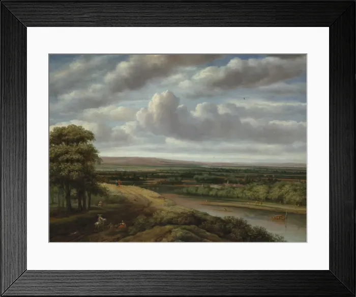 Framed Print : An Extensive Wooded Landscape, 1670s. Creator: Philip Koninck Framed Print : An Extensive Wooded Landscape, 1670s. Creator: Philip Koninck