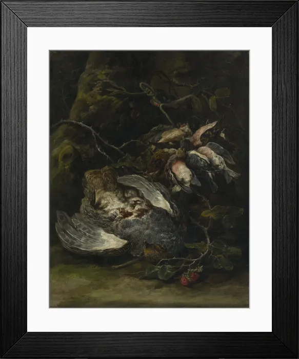Framed Print : A Partridge and Small Game Birds, 1650s. Creator: Jan Fyt Framed Print : A Partridge and Small Game Birds, 1650s. Creator: Jan Fyt