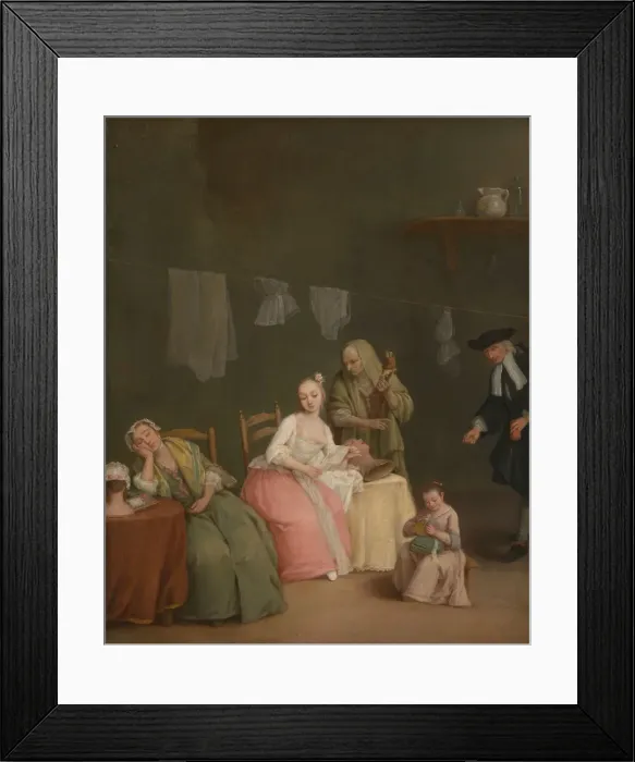 Framed Print : The Letter, 1746. Creator: Pietro Longhi Framed Print : The Letter, 1746. Creator: Pietro Longhi