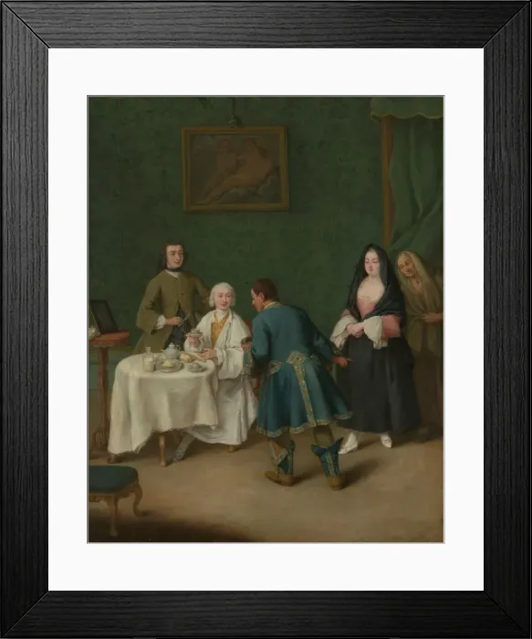 Framed Print : The Temptation, 1746. Creator: Pietro Longhi Framed Print : The Temptation, 1746. Creator: Pietro Longhi