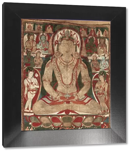 The Buddha Amitayus Attended by Bodhisattvas, 11th or early 12th century. Creator: Unknown