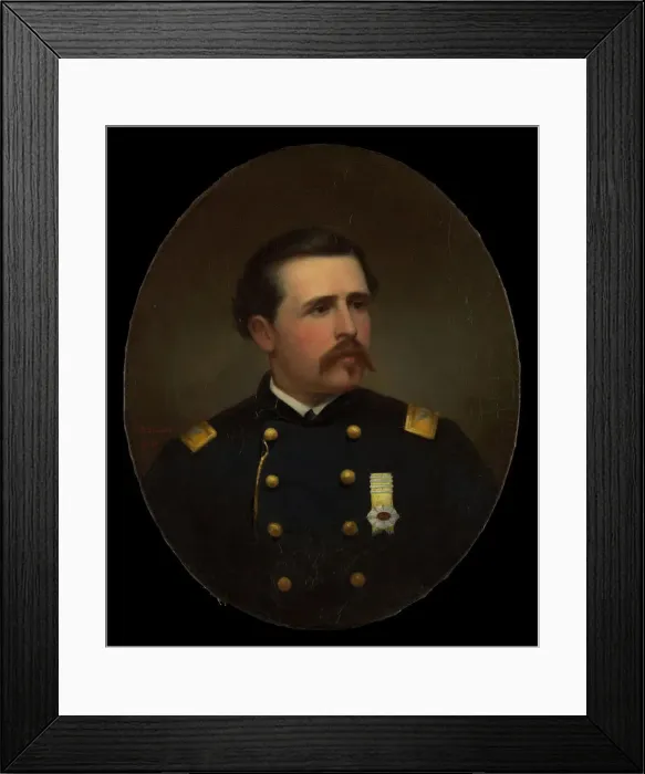 Framed Print : Luigi Palma di Cesnola, 1865. Creator: Jacob D. Blondel Framed Print : Luigi Palma di Cesnola, 1865. Creator: Jacob D. Blondel