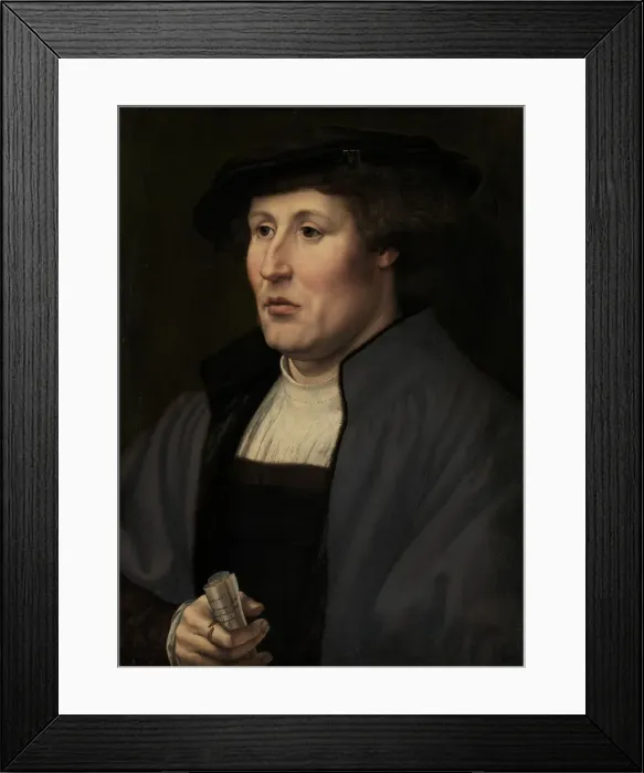 Framed Print : Portrait of a Man, ca. 1520-25. Creator: Jan Gossaert Framed Print : Portrait of a Man, ca. 1520-25. Creator: Jan Gossaert