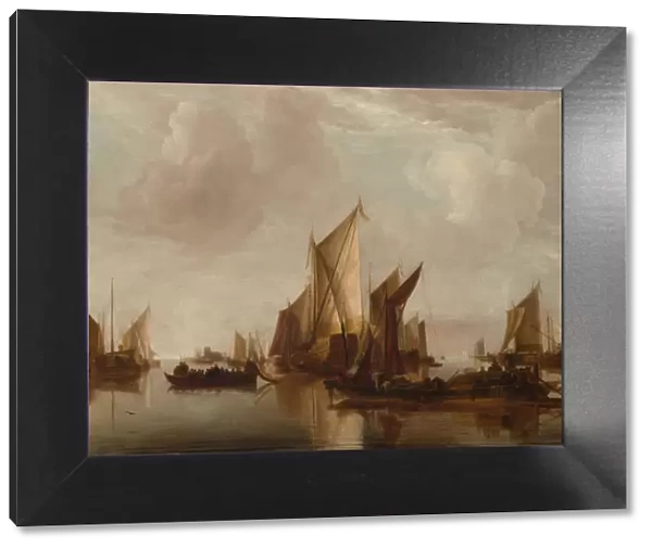 A State Yacht and Other Craft in Calm Water, ca. 1660. Creator: Jan van de Cappelle