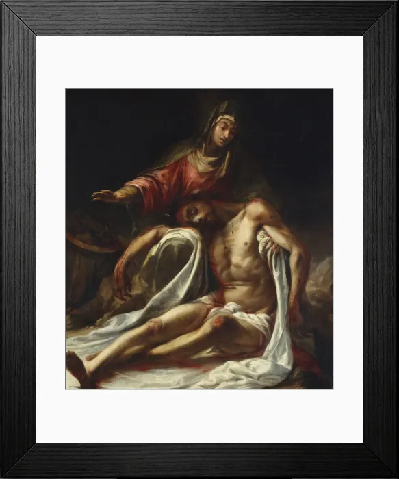 Framed Print : Pieta, ca. 1657-60. Creator: Juan de Valdes Leal Framed Print : Pieta, ca. 1657-60. Creator: Juan de Valdes Leal