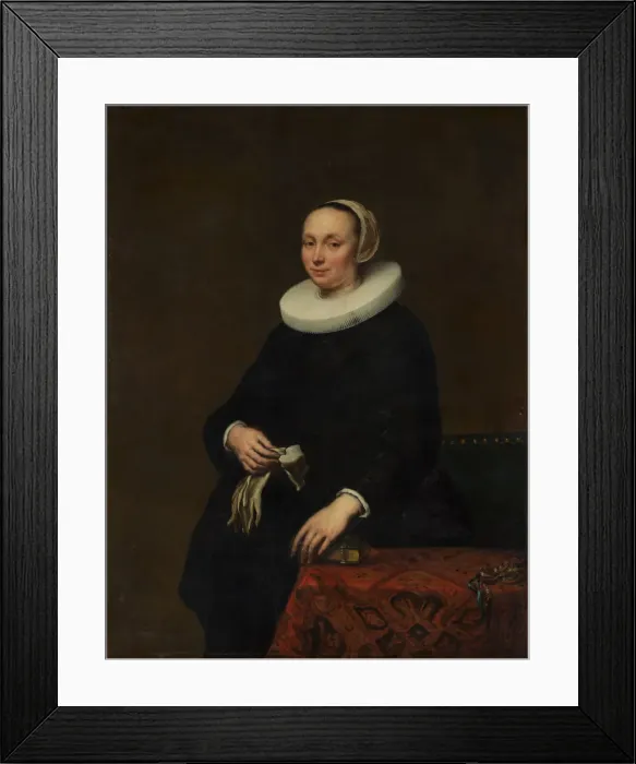 Framed Print : Portrait of a Woman, 1650. Creator: Jürgen Ovens Framed Print : Portrait of a Woman, 1650. Creator: Jürgen Ovens