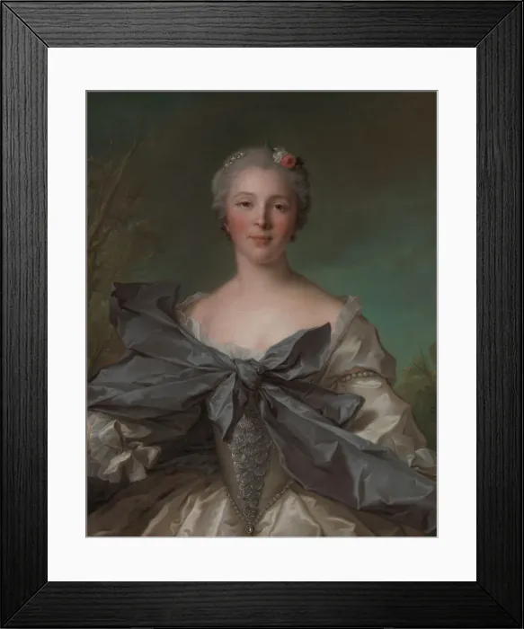 Framed Print : Marie Francoise de La Cropte de St. Abre, Marquise d Argence (born 1714), 1744 Framed Print : Marie Francoise de La Cropte de St. Abre, Marquise d Argence (born 1714), 1744