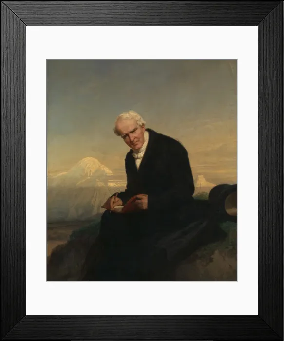 Framed Print : Baron Alexander von Humboldt (1769-1859), 1859. Creator: Julius Schrader Framed Print : Baron Alexander von Humboldt (1769-1859), 1859. Creator: Julius Schrader