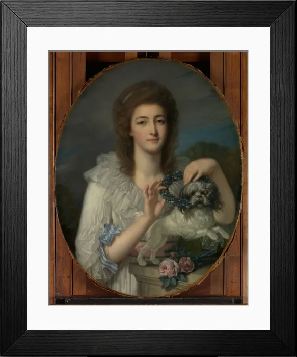 Framed Print : Princess Varvara Nikolaevna Gagarina (1762-1802), ca. 1780-82. Creator: Jean-Baptiste Greuze Framed Print : Princess Varvara Nikolaevna Gagarina (1762-1802), ca. 1780-82. Creator: Jean-Baptiste Greuze