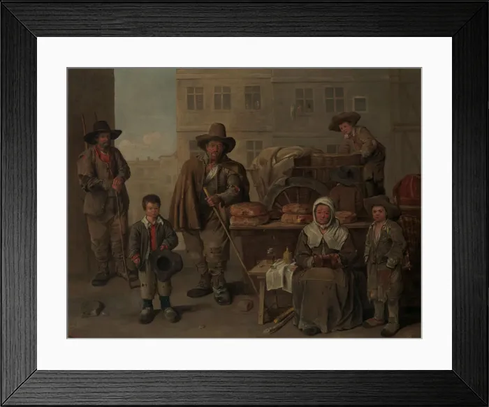 Framed Print : The Bakers Cart, 1656. Creator: Jean Michelin Framed Print : The Bakers Cart, 1656. Creator: Jean Michelin