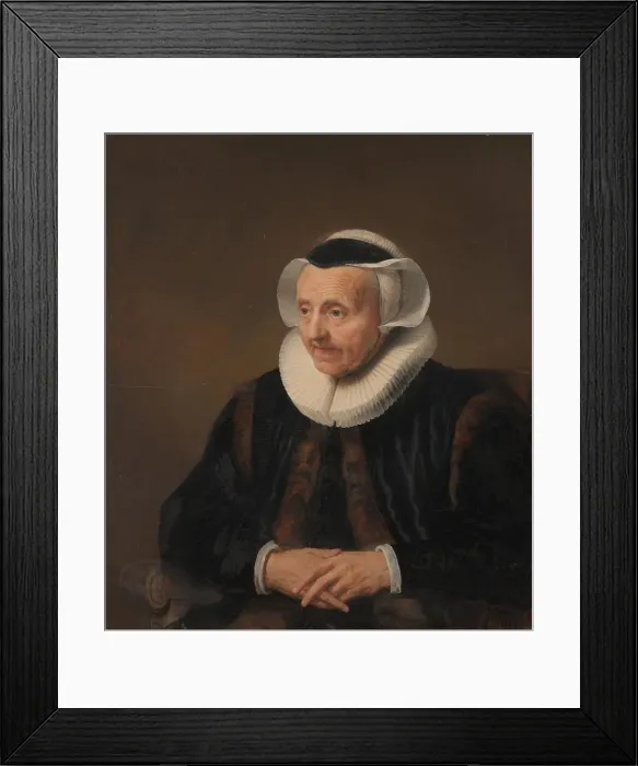 Framed Print : Portrait of an Old Woman. Creator: Style of Jacob Backer (Dutch, second quarter 17th century) Framed Print : Portrait of an Old Woman. Creator: Style of Jacob Backer (Dutch, second quarter 17th century)