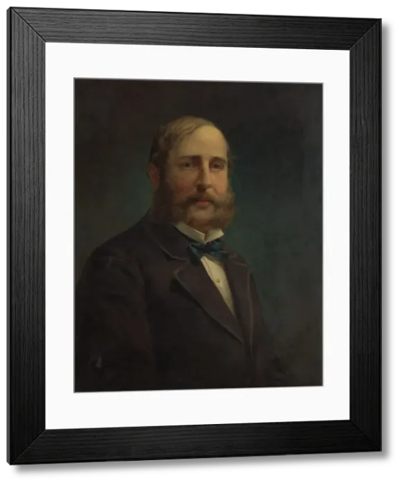 Framed Print : Self-portrait, 1870-80. Creator: Jacob Hart Lazarus Framed Print : Self-portrait, 1870-80. Creator: Jacob Hart Lazarus