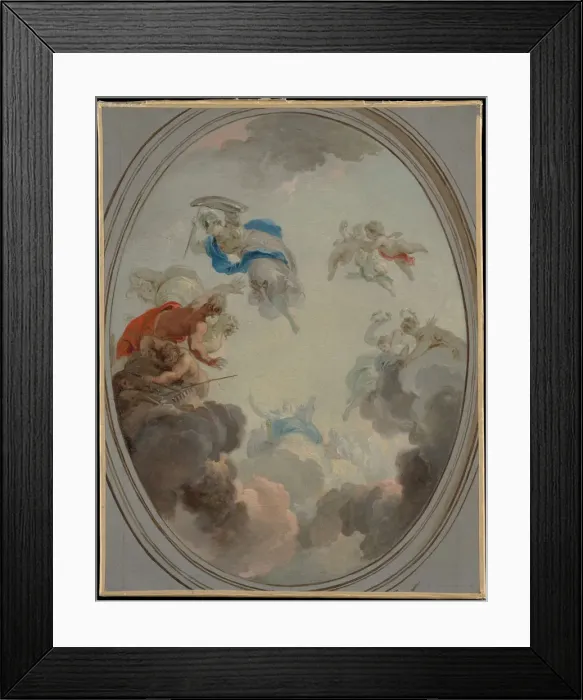 Framed Print : Allegory of Government: Wisdom Defeating Discord. Creator: Jacob de Wit Framed Print : Allegory of Government: Wisdom Defeating Discord. Creator: Jacob de Wit