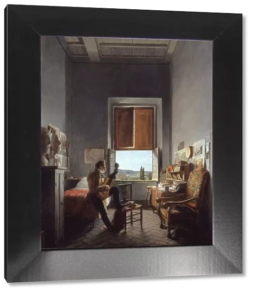 Leon Palliere (1787-1820) in His Room at the Villa Medici, Rome, 1817. Creator