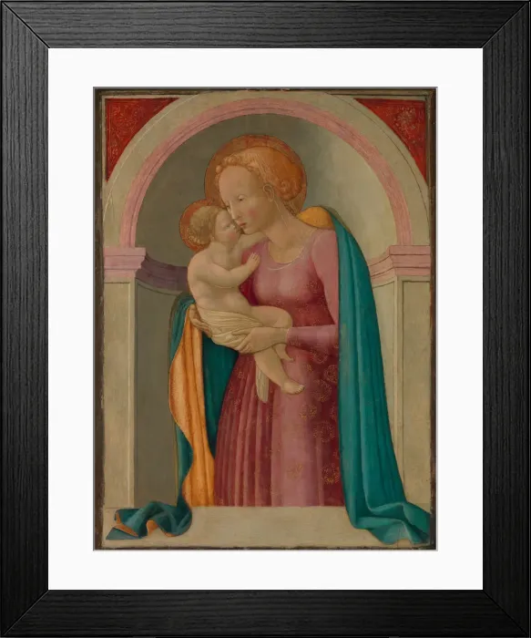 Framed Print : Madonna and Child. Creator: Master of the Lanckoronski Annunciation Framed Print : Madonna and Child. Creator: Master of the Lanckoronski Annunciation