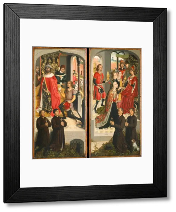 Framed Print : Abners Messenger before David (?); The Queen of Sheba Bringing Gifts to Solomon Framed Print : Abners Messenger before David (?); The Queen of Sheba Bringing Gifts to Solomon