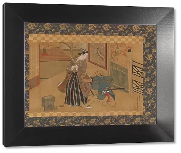 Kabuki Play Kusazuribiki from the Tales of Soga (Soga monogatari), 18th century. Creator