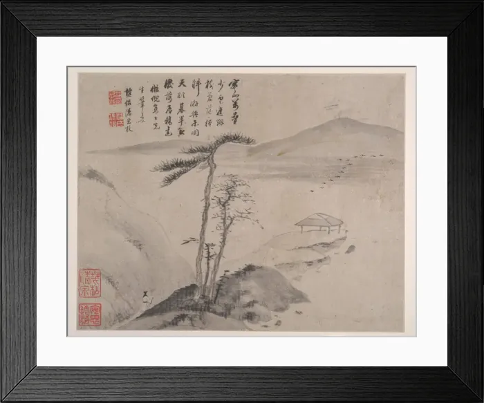 Framed Print : Landscapes, 19th century. Creator: Pan Simu Framed Print : Landscapes, 19th century. Creator: Pan Simu