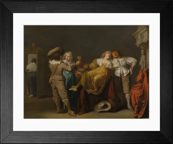 Framed Print : A Party of Merrymakers, ca. 1635-38. Creator: Pieter Jansz. Quast Framed Print : A Party of Merrymakers, ca. 1635-38. Creator: Pieter Jansz. Quast