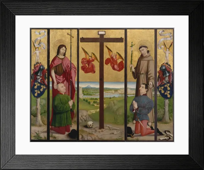 Framed Print : The Perussis Altarpiece, 1480. Creator: Circle of Nicolas Froment Framed Print : The Perussis Altarpiece, 1480. Creator: Circle of Nicolas Froment