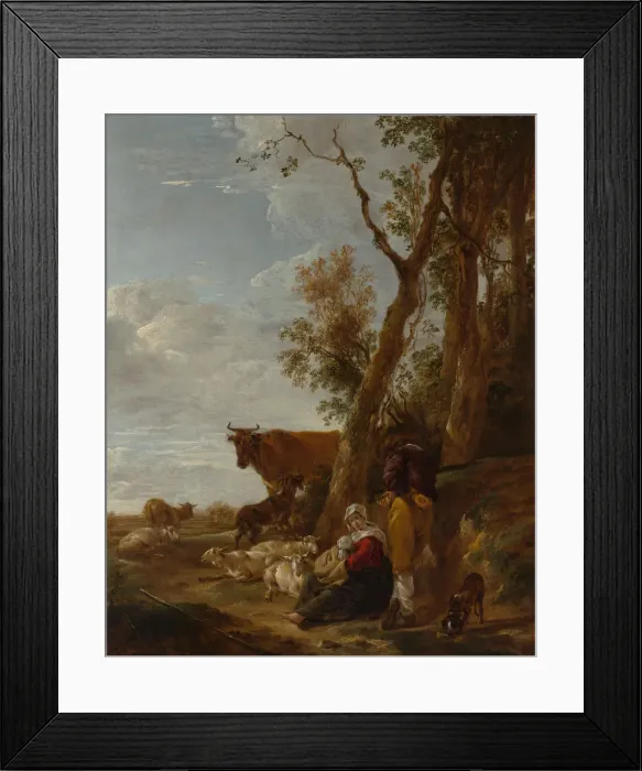 Framed Print : Rest, 1644. Creator: Nicolaes Berchem Framed Print : Rest, 1644. Creator: Nicolaes Berchem
