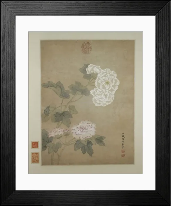 Framed Print : Flowers. Creator: Qian Weicheng Framed Print : Flowers. Creator: Qian Weicheng