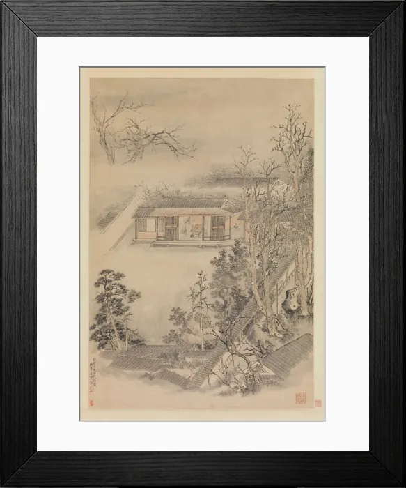 Framed Print : Drinking in the Bamboo Garden, 1773. Creator: Luo Ping Framed Print : Drinking in the Bamboo Garden, 1773. Creator: Luo Ping