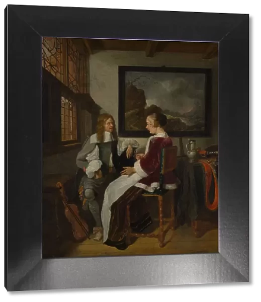 Sentimental Conversation, early 1660s. Creator: Gerritsz Quiringh van Brekelenkam