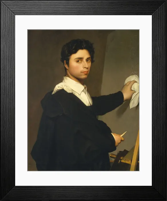 Framed Print : Ingres (1780-1867) as a Young Man, ca. 1850-60. Creator: Madame Gustave Hequet Framed Print : Ingres (1780-1867) as a Young Man, ca. 1850-60. Creator: Madame Gustave Hequet