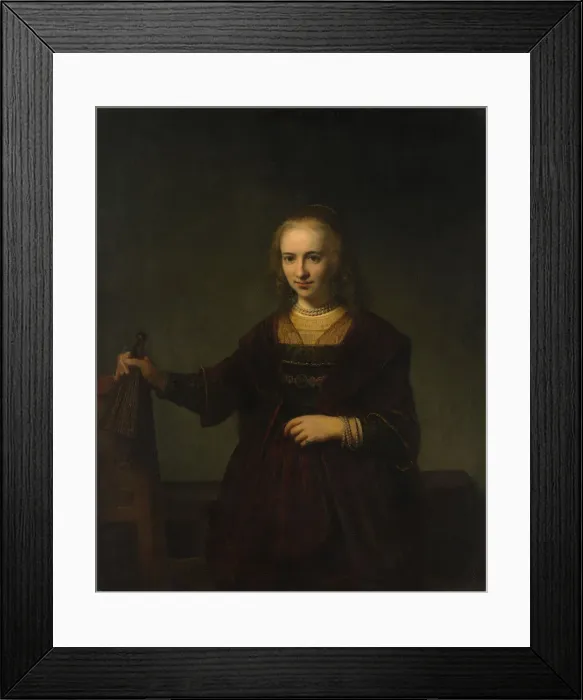 Framed Print : Portrait of a Woman. Creator: Style of Rembrandt (Dutch, mid- to late 1640s) Framed Print : Portrait of a Woman. Creator: Style of Rembrandt (Dutch, mid- to late 1640s)