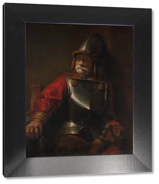 Man in Armor (Mars?). Creator: Style of Rembrandt (Dutch, second or third quarter 17th century)
