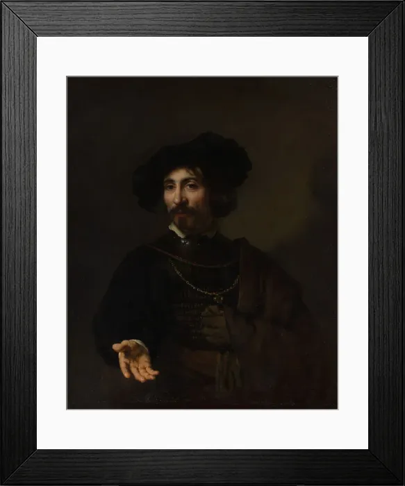 Framed Print : Man with a Steel Gorget. Creator: Style of Rembrandt (Dutch, second or third quarter 17th century) Framed Print : Man with a Steel Gorget. Creator: Style of Rembrandt (Dutch, second or third quarter 17th century)