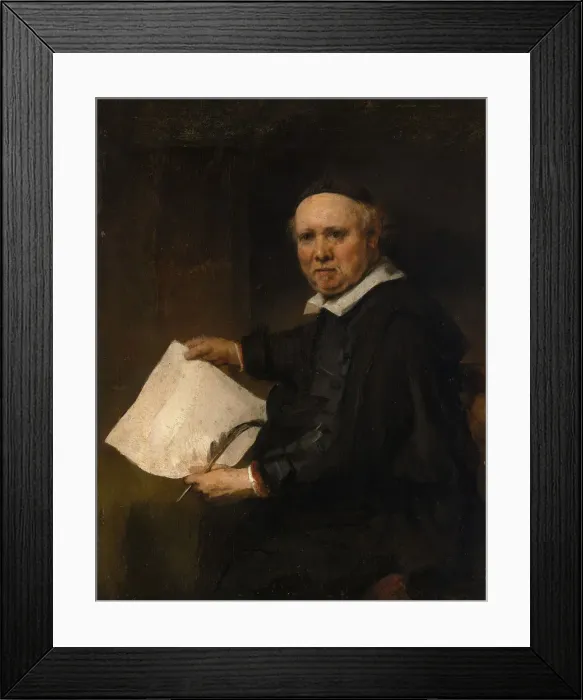 Framed Print : Lieven Willemsz van Coppenol (born about 1599, died 1671 or later). Creator: Rembrandt Framed Print : Lieven Willemsz van Coppenol (born about 1599, died 1671 or later). Creator: Rembrandt