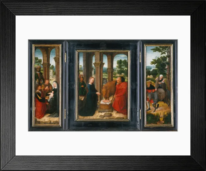 Framed Print : The Life of the Virgin, after 1521. Creator: Adriaen Isenbrandt Framed Print : The Life of the Virgin, after 1521. Creator: Adriaen Isenbrandt