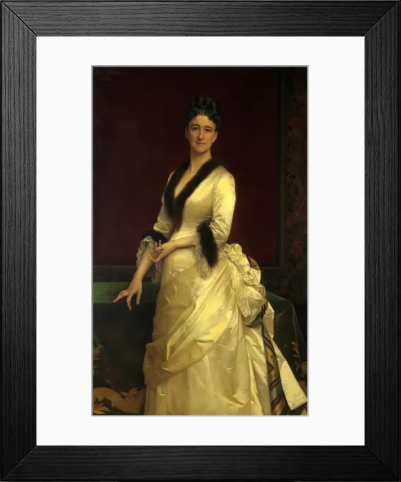 Framed Print : Catharine Lorillard Wolfe (1828-1887), 1876. Creator: Alexandre Cabanel Framed Print : Catharine Lorillard Wolfe (1828-1887), 1876. Creator: Alexandre Cabanel