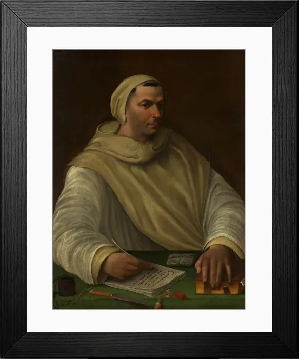 Framed Print : Portrait of an Olivetan Monk. Creator: Baldassare Peruzzi Framed Print : Portrait of an Olivetan Monk. Creator: Baldassare Peruzzi