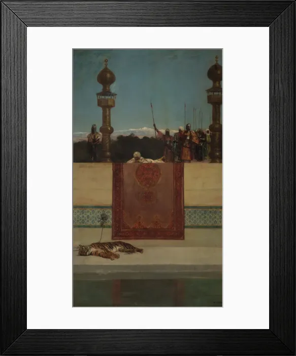 Framed Print : The Sultans Tiger. Creator: Jean Joseph Benjamin Constant Framed Print : The Sultans Tiger. Creator: Jean Joseph Benjamin Constant