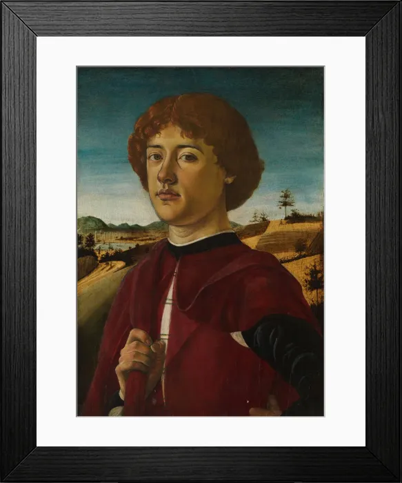 Framed Print : Portrait of a Young Man, probably ca. 1470. Creator: Biagio d Antonio Framed Print : Portrait of a Young Man, probably ca. 1470. Creator: Biagio d Antonio